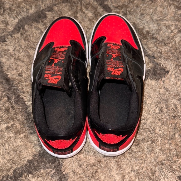 Nike Air Jordan 1 Black and Red Athletic Shoes - Picture 4 of 4